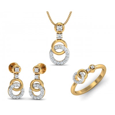 Anishi Diamond Pendant Set 